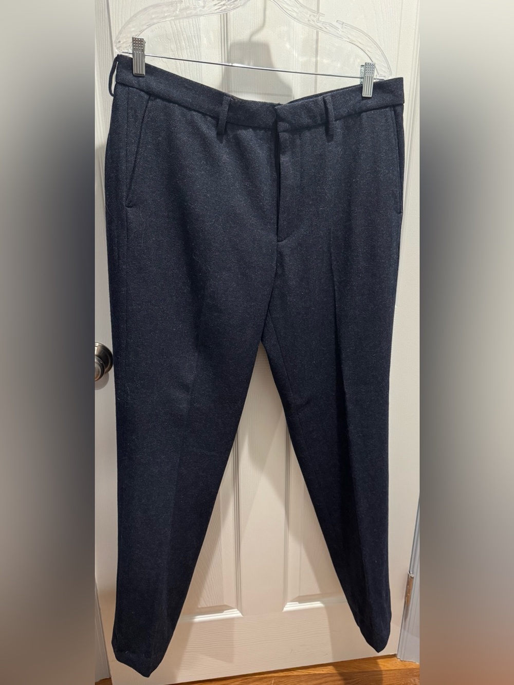 J. Crew Men’s Bedford Fit Dark Navy Wool Blend Pants Size 36W 34L